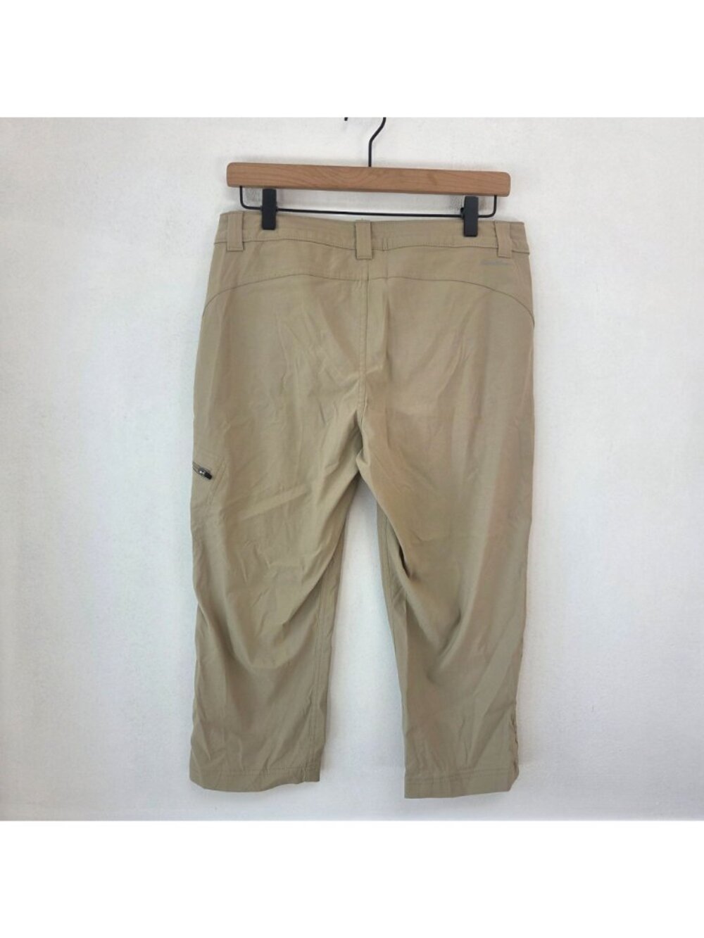 Eddie Bauer Khaki Hiking Pants Cropped Capris Outdoor Cargo Women's 8 - Picture 2 of 9